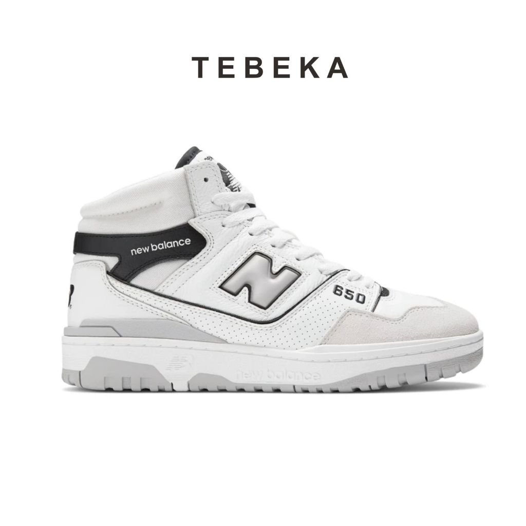 New Balance Classic BB650 [BB650RWH] Leather Black White Grey Original