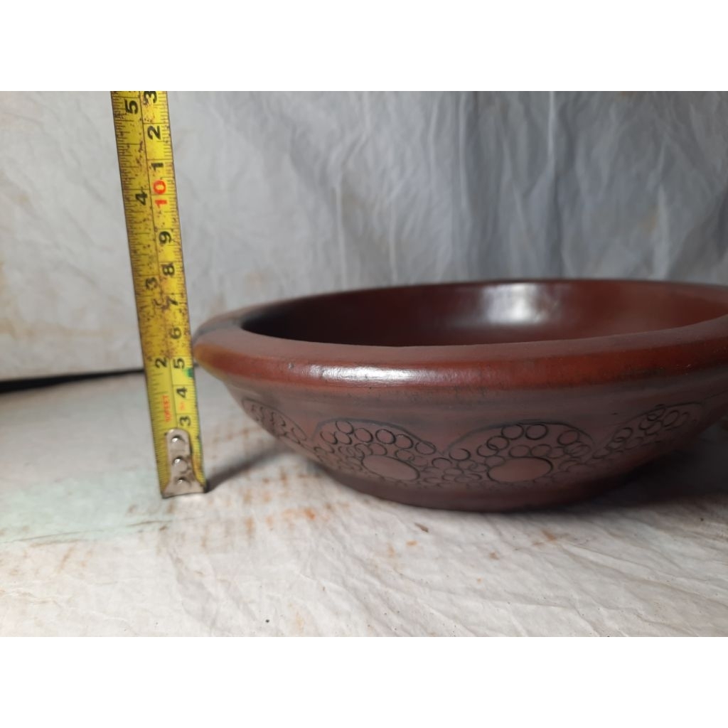 Pot Bonsai Tanah Liat D20cm | Gerabah Bayat