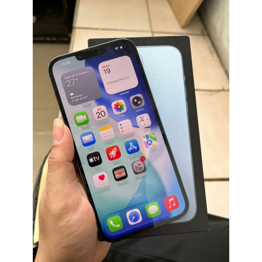 iPhone 13 Pro Max 256gb ibox fulset hb 81%an Face ID trutone on semua