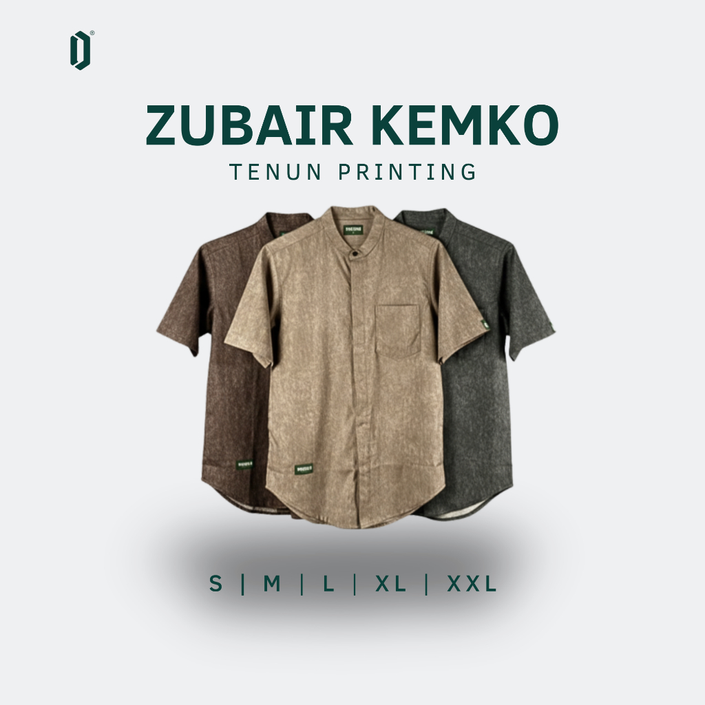 HUDAN ZUBAIR KEMKO | Kemeja Koko Lengan Pendek Kemeja Pria Pakaian Muslim