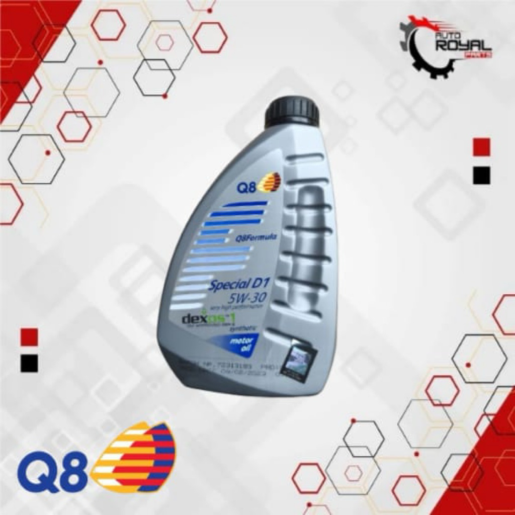 Oli mesin Q8 D1 Chevrolet Trax D1 GEN 2 5W 30 DEXOS 1 GENERASI 2 100% ORGINAL Q8