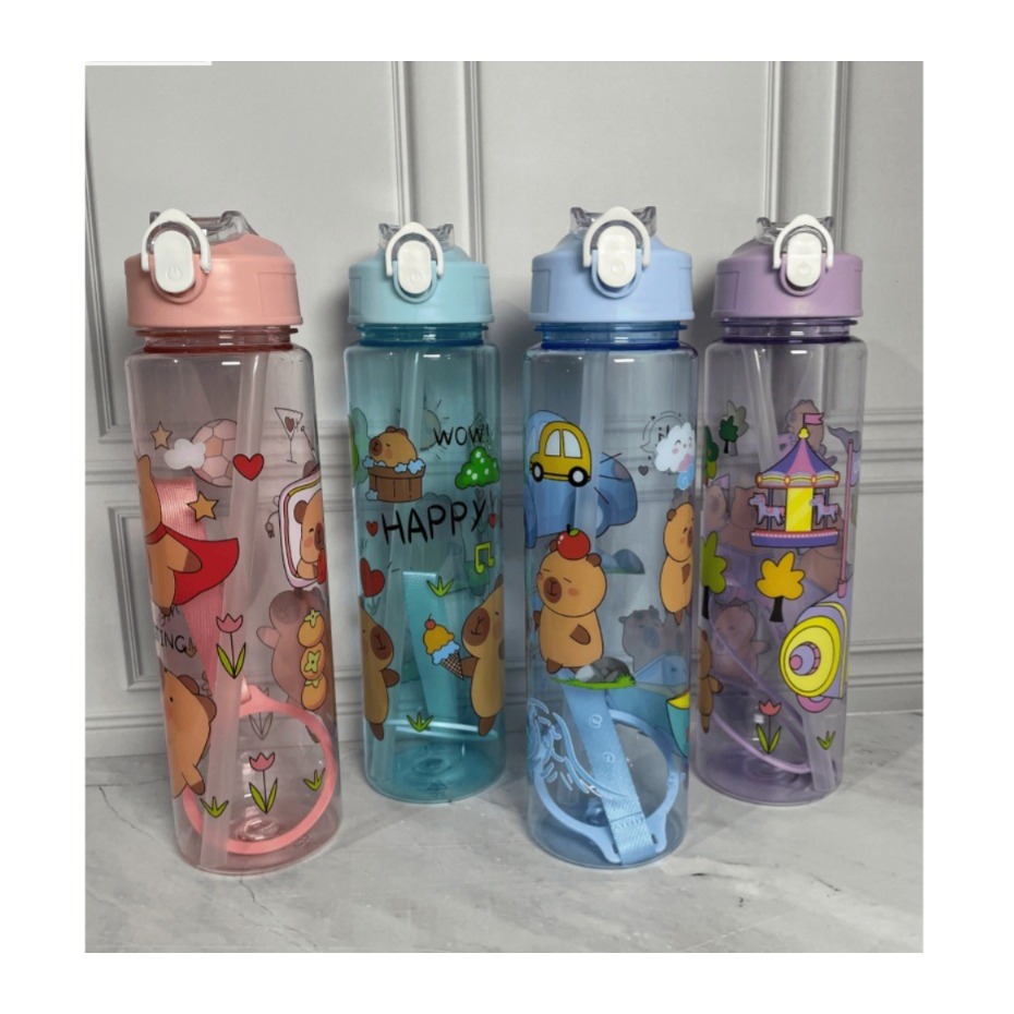 BOTOL MINUM VIRAL CAPYBARA 900ML  BPA FREE