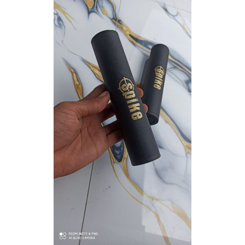 peredam silincer senyap lurus/peredam spike od 38 panjang 17cm