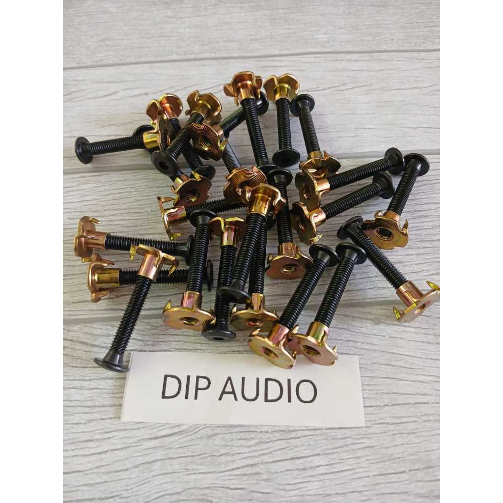 Baut speaker baut tanam cocok untuk speaker 15-18" ,baut jcbc 4cm fulldrat lengkap dengan mur cakar 