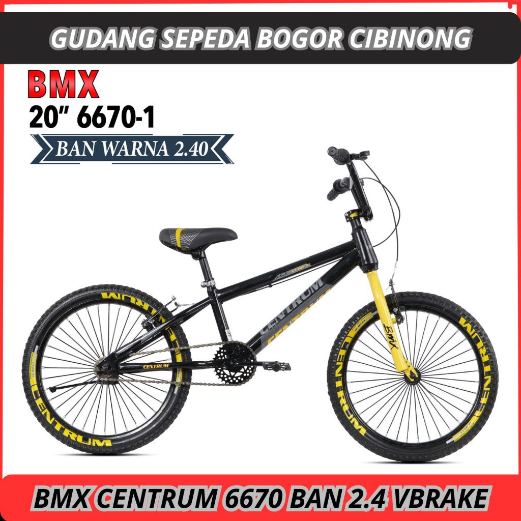 Sepeda BMX  20 Inch Centrum Ban 2.4 Ban Warna