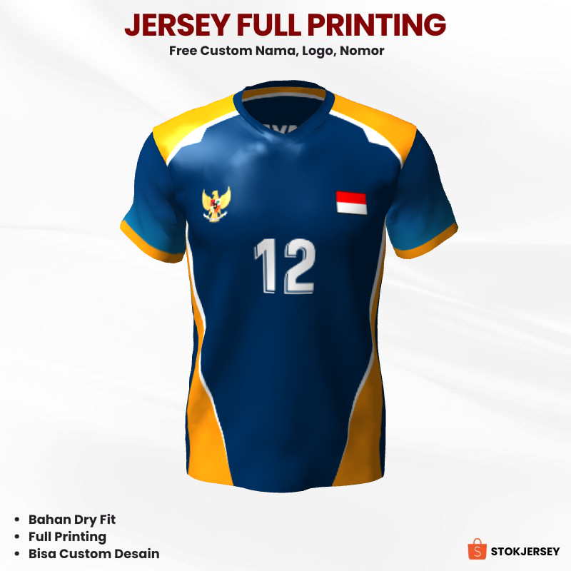 Kaos Jersey Volly Motif Abstrak 139 - Jersey Voli Custom Full Printing