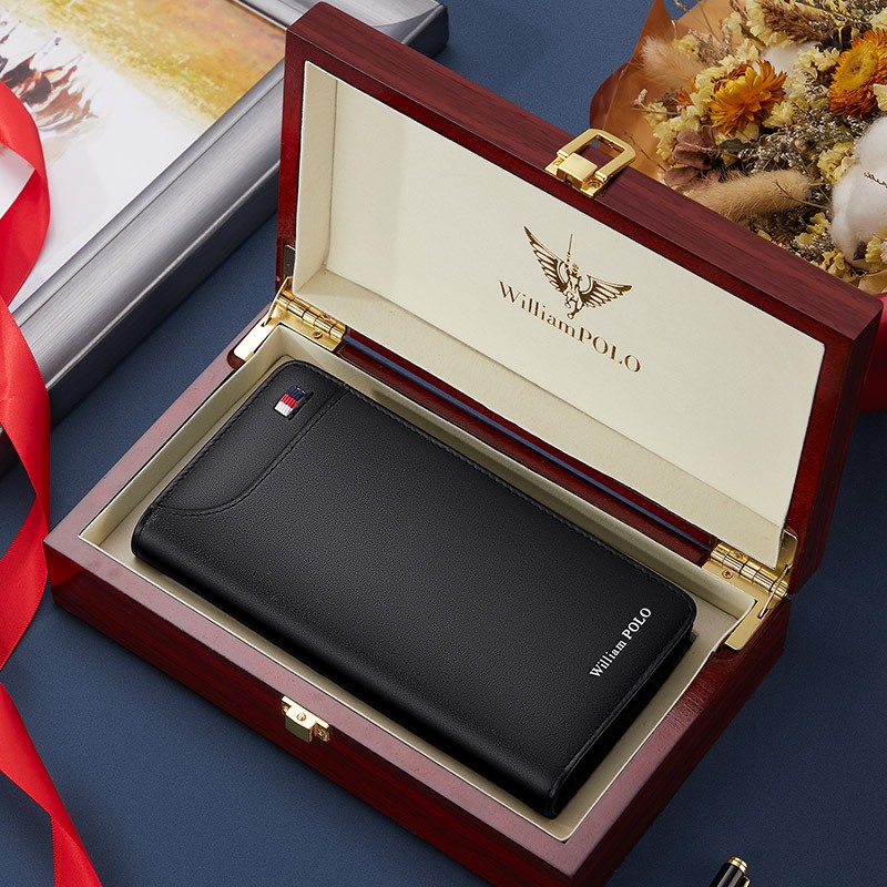 (IMPORT KOREA) Dompet panjang pria dompet hp pria dompet pria dompet resleting pria