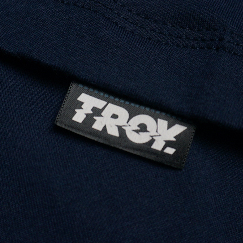 Troy Company T-shirt Navy Blue Staybvz - Kaos Lengan Pendek Kaos Biru Navy MTD 3283