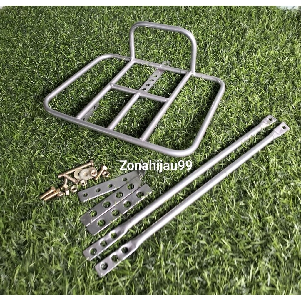 Rak Depan sepeda Universal Rak sepeda MTB federal fixie Minivelo Sepeda lipat Rak depan silver Coati