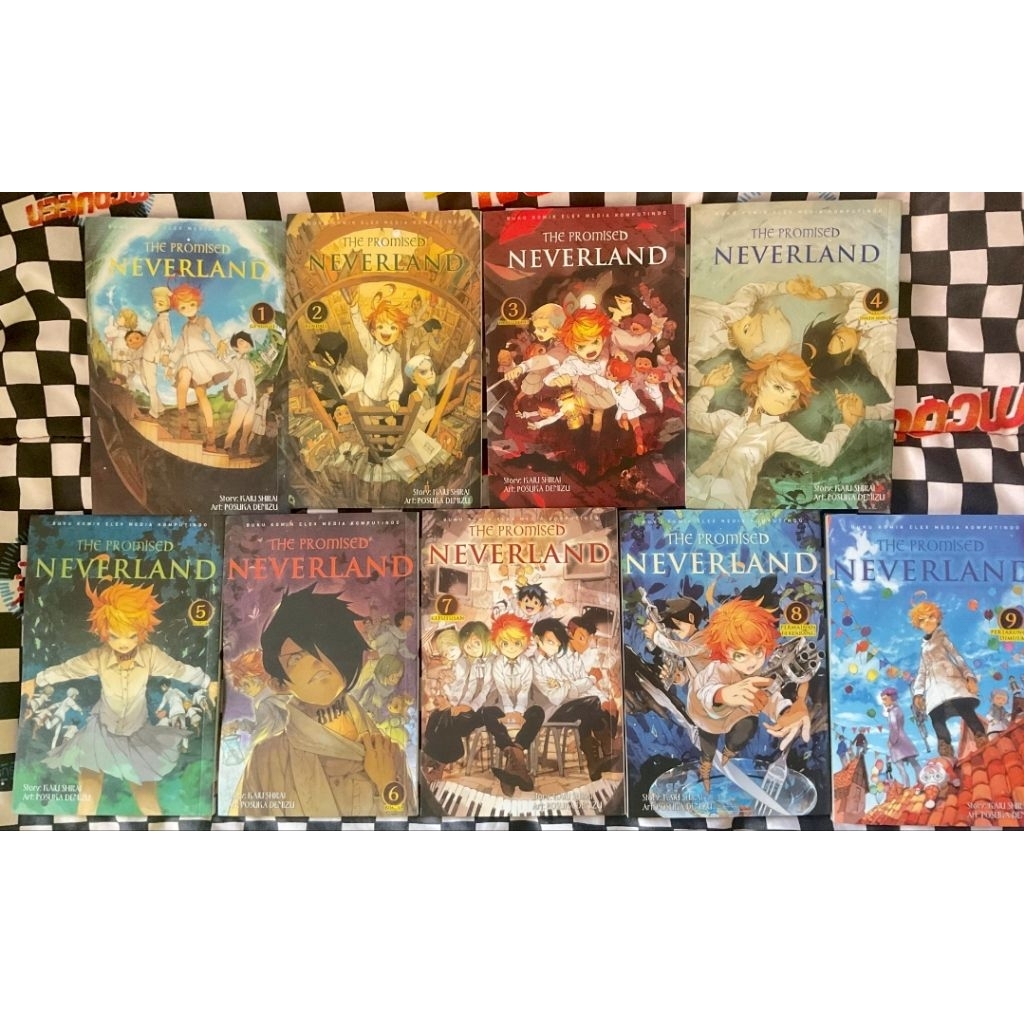 PRELOVED ORIGINAL KOMIK THE PROMISED NEVERLAND VOL 1, 2, 3, 5, 6, 7, 8, 9, 10, 11, 12, 13, 14, 15, 1