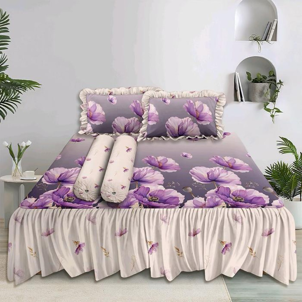 (INSTANT) SPREI LADY ROSE RUMBAI 180x200 TINGGI 30cm / SPREI RUMBAI LADY ROSE 180x200 / SPREI RUMBAY