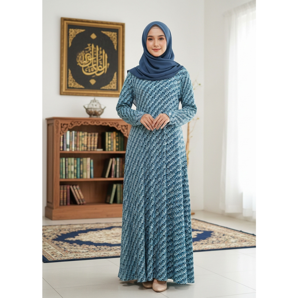 Gamis Katun Tosca Muda Motif