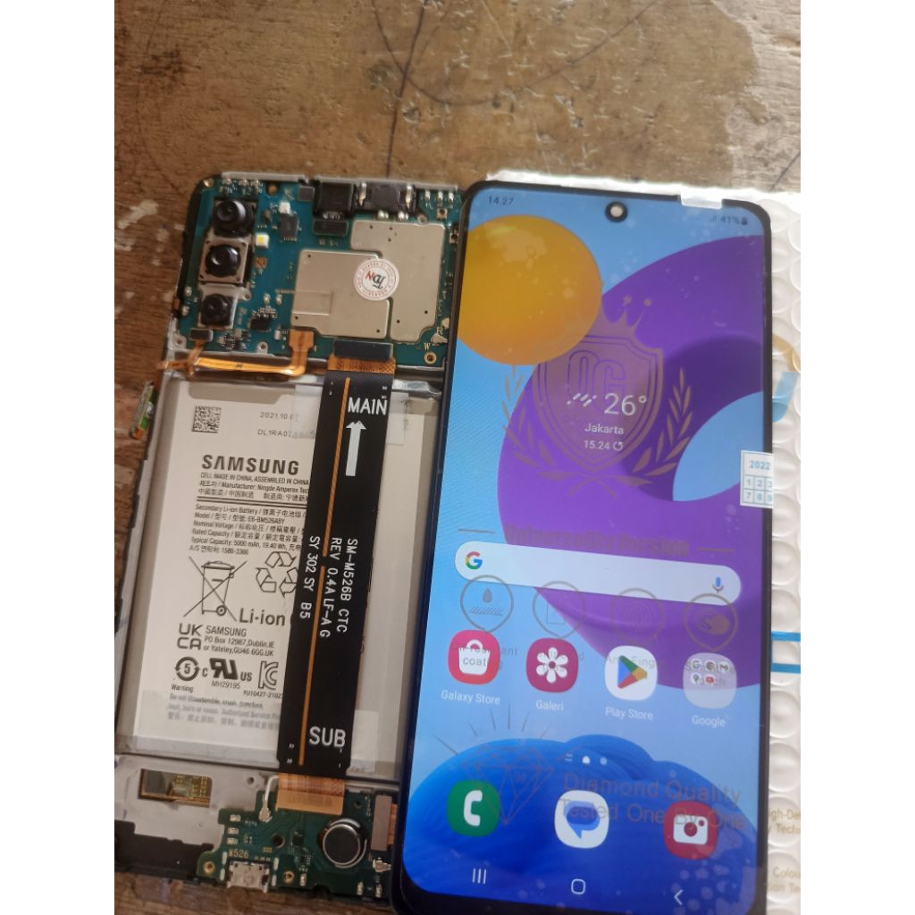 Samsung Galaxy M52 5G 8/128gb minus lcd
