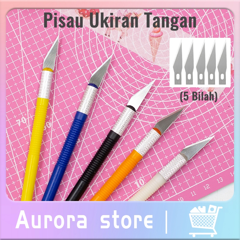 Pisau Ukir Seni Cutter / Pisau Seni / Pen-Type Precision Art /Craft Hobby Knife Cutter Samoyed