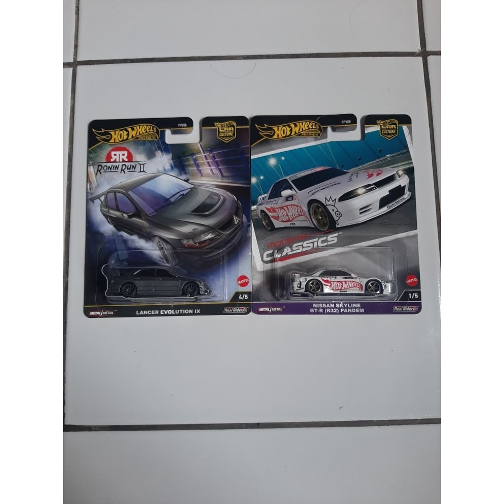 Bundling Hot Wheels Premium Ronin Run Mitsubishi Lancer Dan Modern Classic R32 Pandem