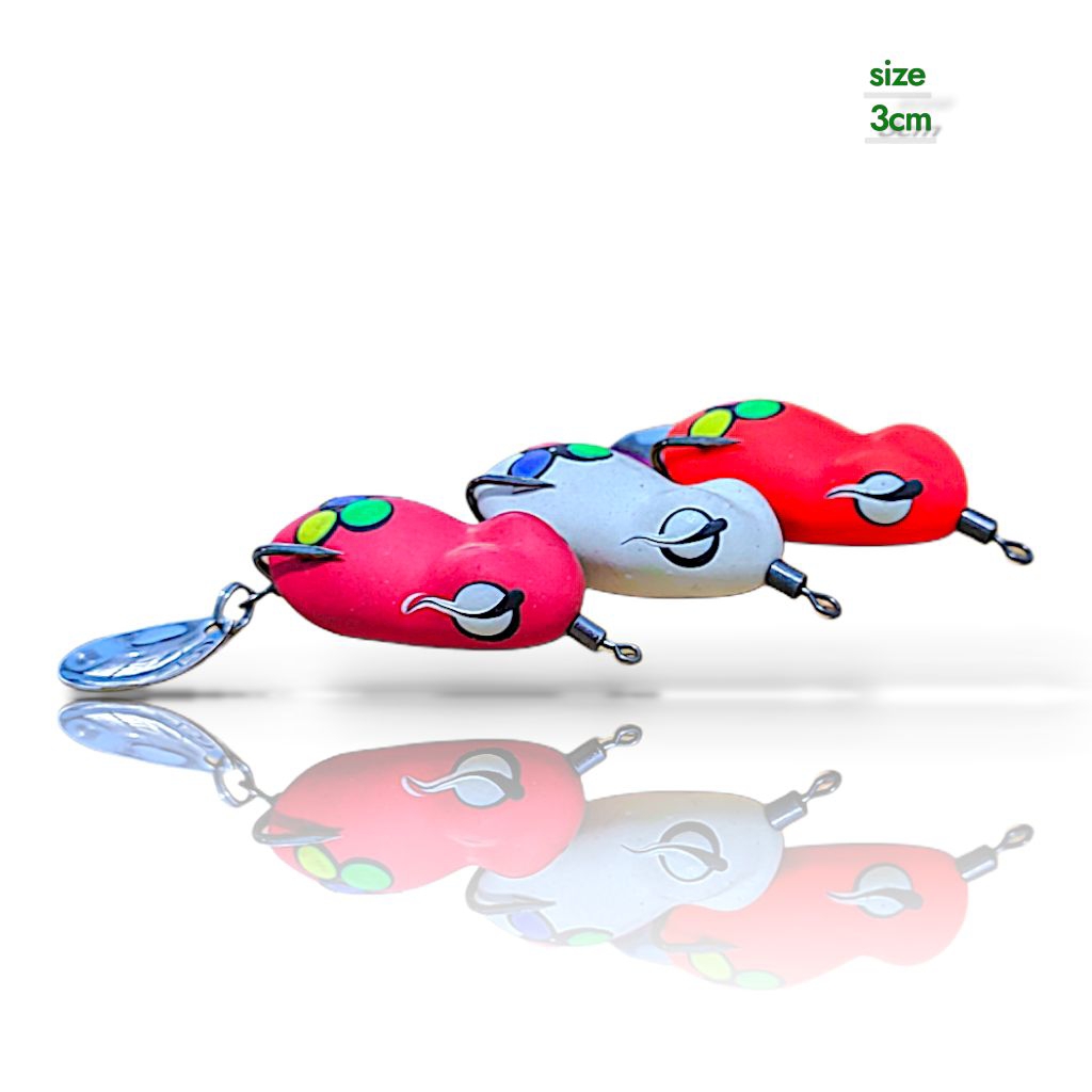 Umpan pancing lure umpan casting soft frog 3cm mancing ikan