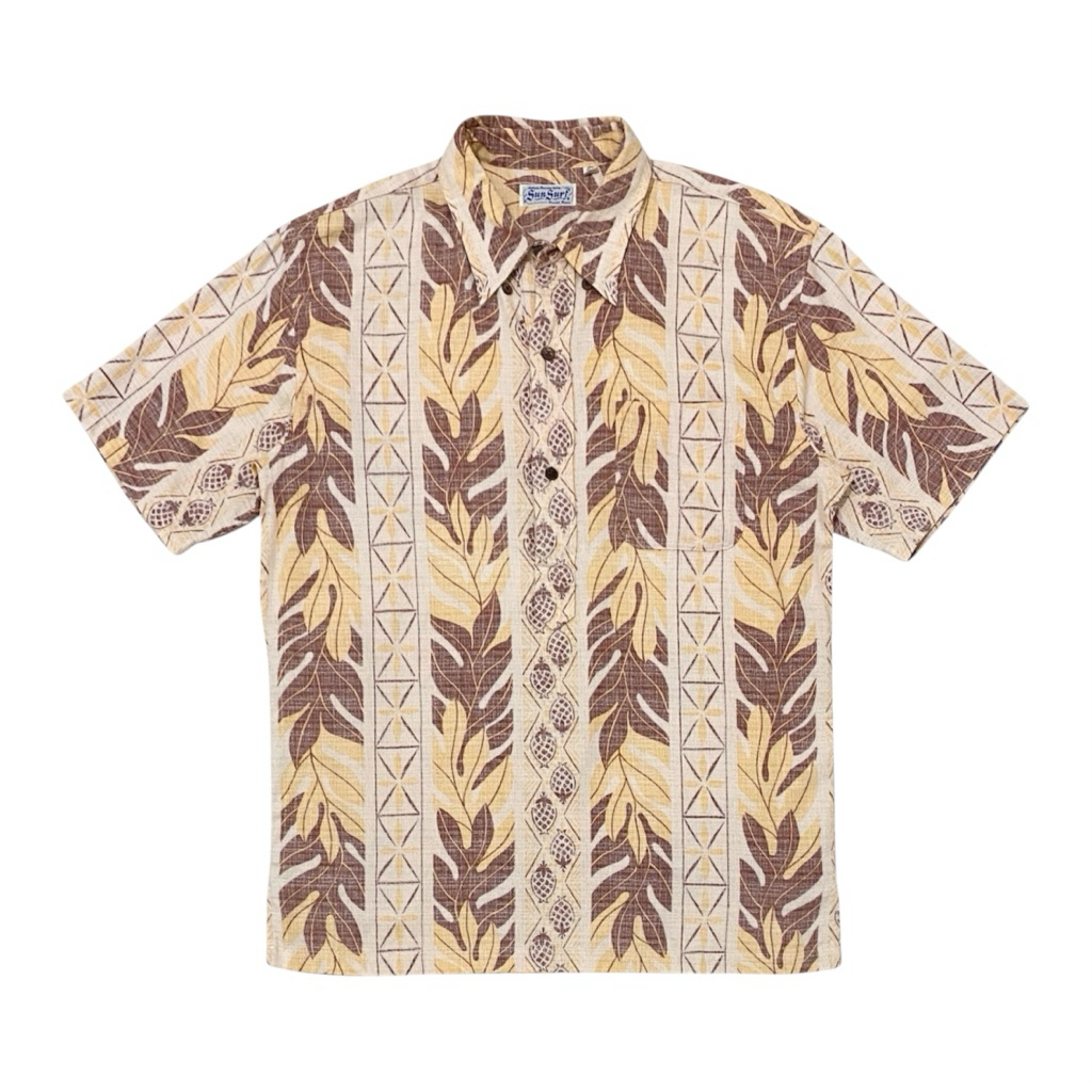 Vintage 80s Sun Surf Short Hawaiian Shirt