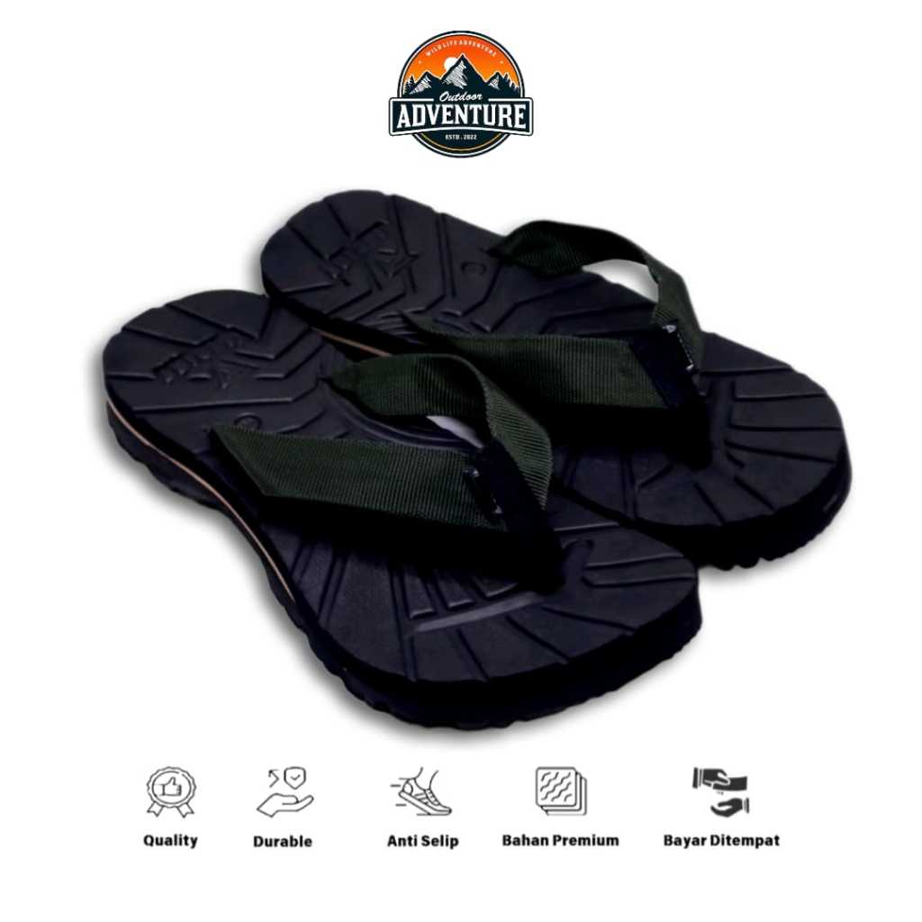 PROMO  Sandal Gunung Eger Premium / Sandal Gunung Outdoor Pria / Sandal Jepit Model Terbaru