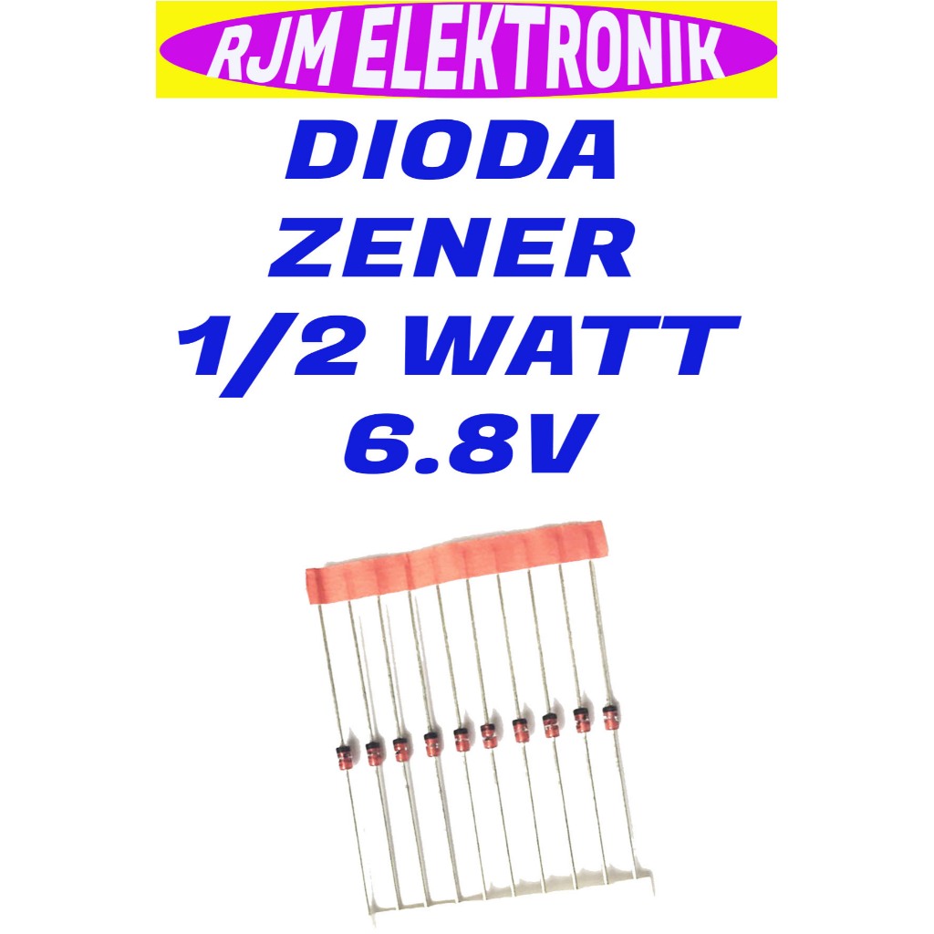 dioda zener 1/2 watt 6.8v
