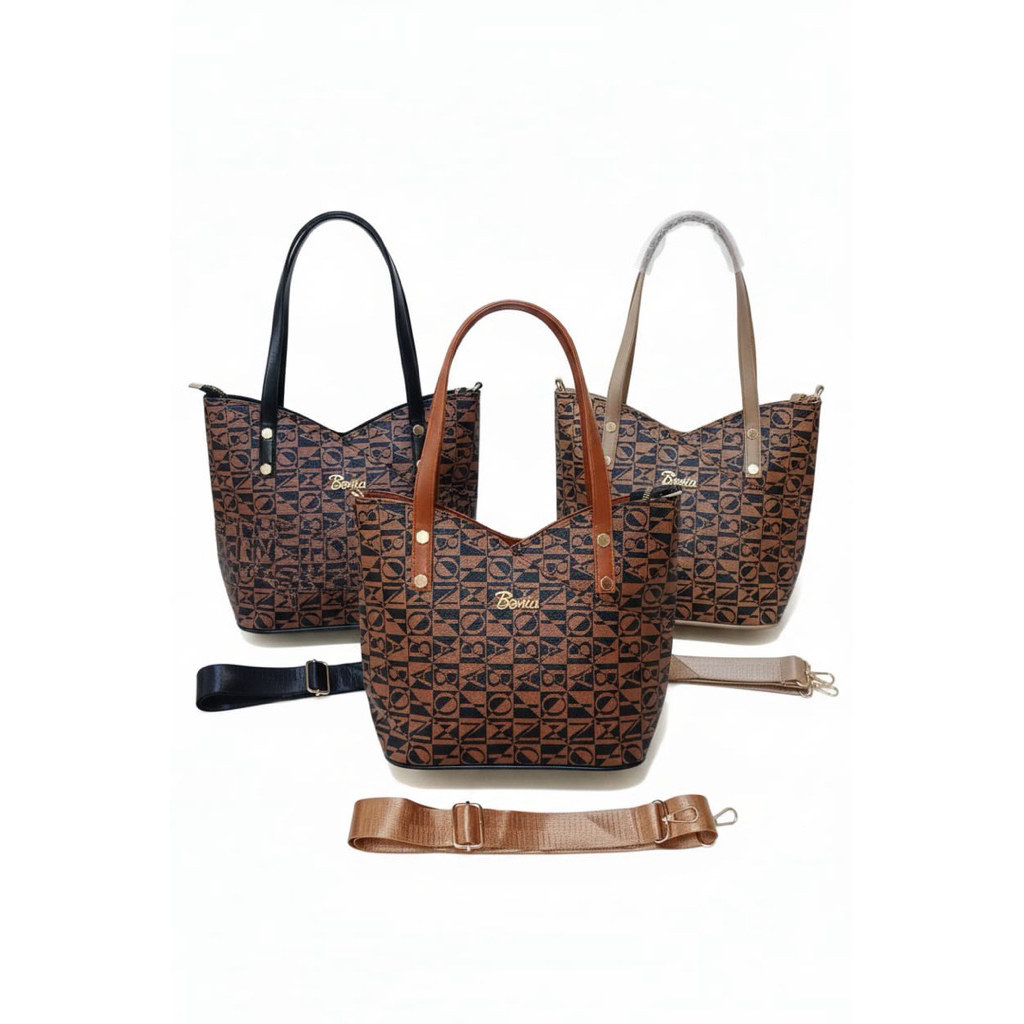 Totebag/Tas jinjing Wanita Bonia ada tali panjang