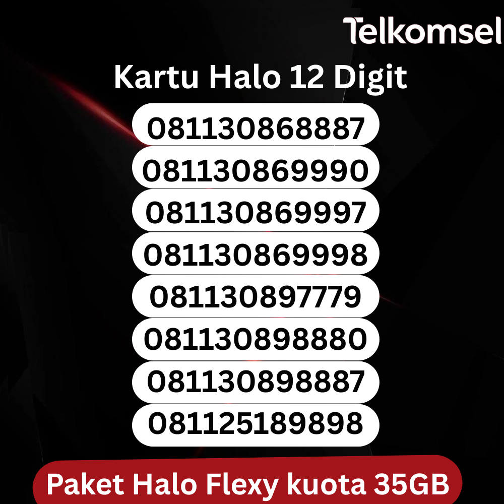 KARTU HALO / KUOTA MURAH / NOMOR CANTIK / NOMOR 10 DIGIT / NOMOR 12 DIGIT / PERDANA CANTIK