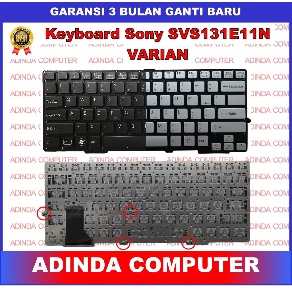 Keyboard Sony Vaio SVS 13 SVS131 SVS1313AGXB SVS131E11N SVS13132CVB
