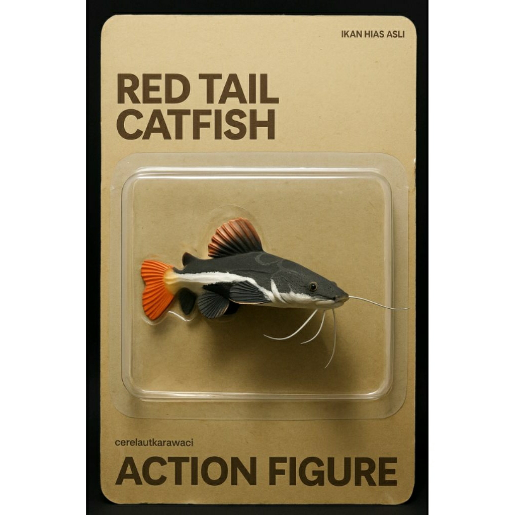 Action Hiasan Aquarium Baby RTC / Rtc / Pelengkap Aquarium Red Tail Cat Fish / Hiasan Aquascape