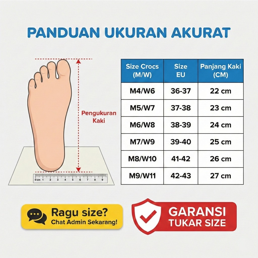 bestpromo sandal crocs classic unisex clog 100% ori - sepatu sandal crocs wanita pria empuk