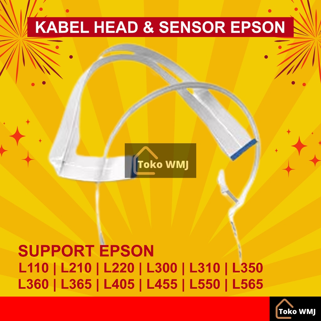 Kabel Fleksibel Head Sensor Epson L110 L210 L220 L310 L360 L385 Baru