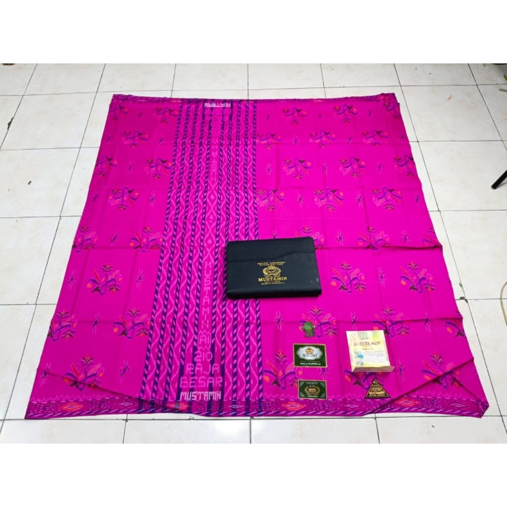 SARUNG MUSTAMIN FULL SUTRA ORIGINAL JAHIT TENGAH PROMO BAYAR DI TEMPAT