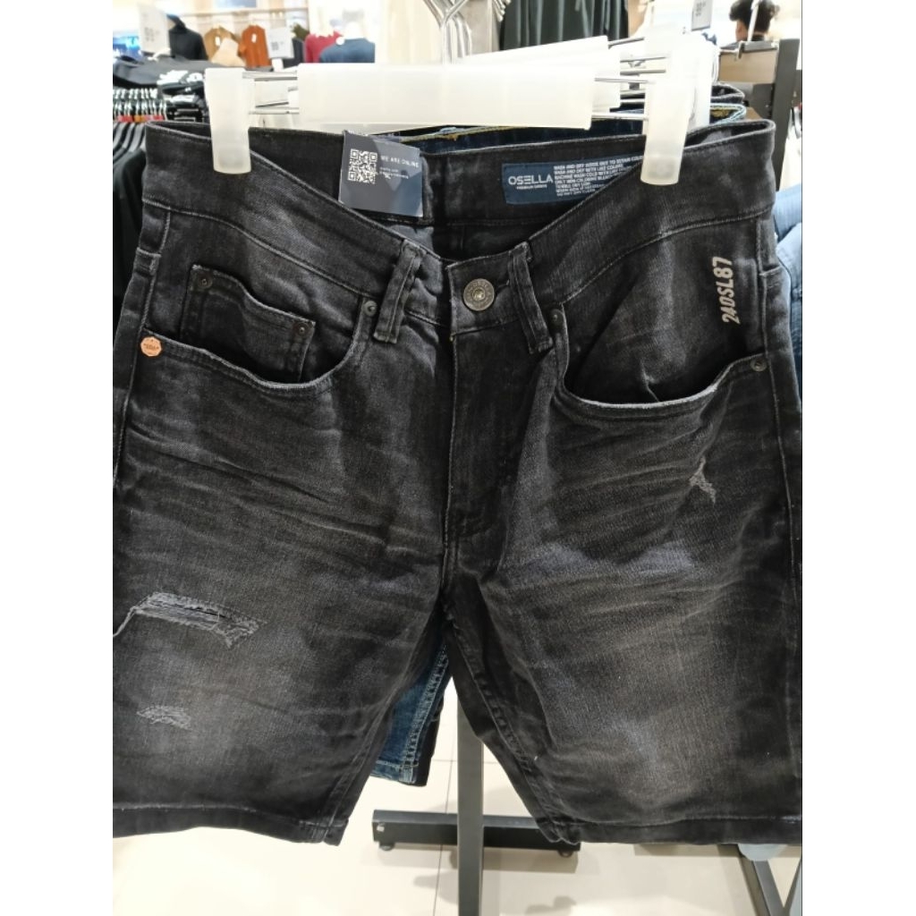 Osella Celana Pendek Pria Dewasa Denim Original New