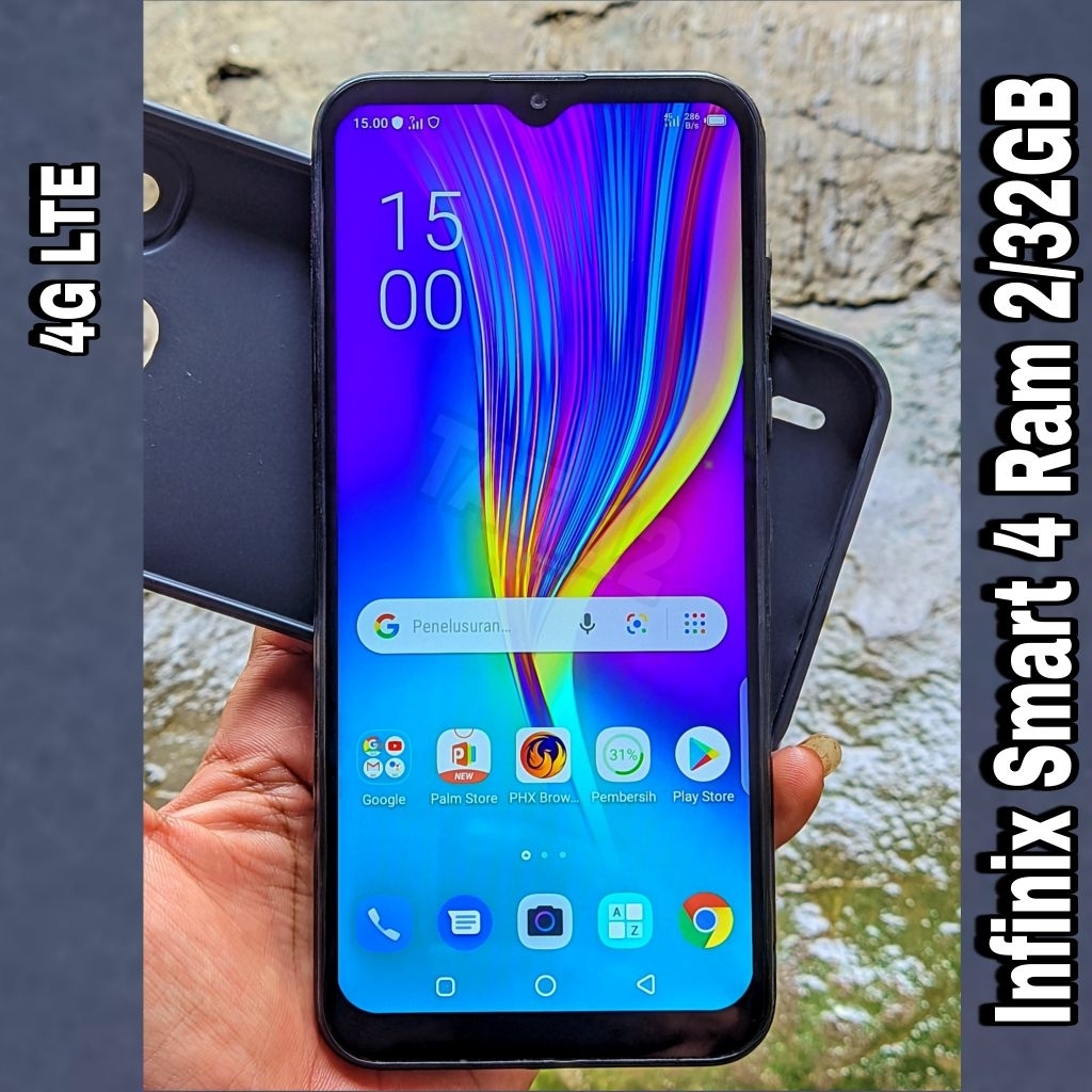 Infinix Smart 4 Ram 2GB Internal 32GB Sinyal 4G (LTE) Second Original Resmi Siap Pakai Normal Berkua