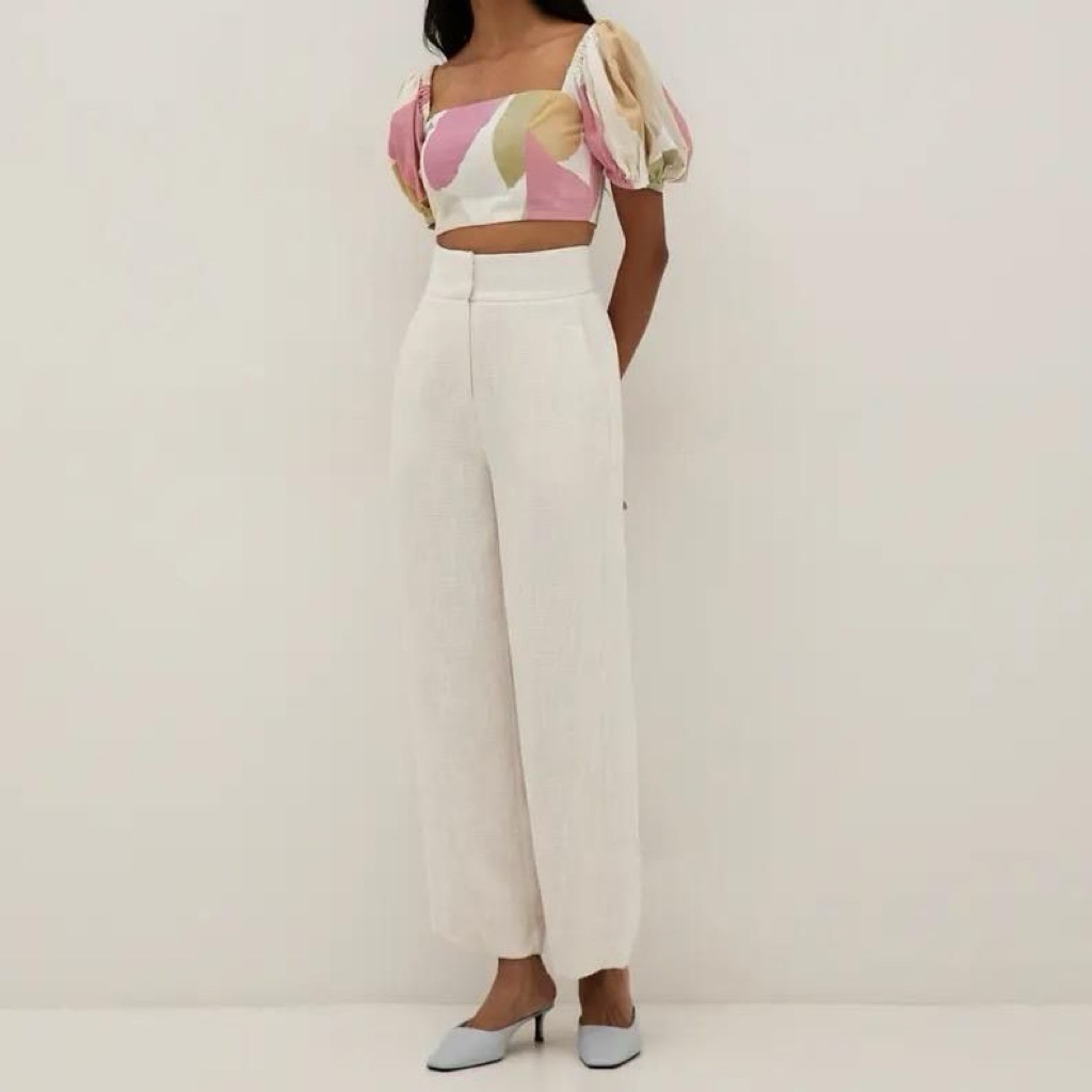 [Preloved] Love Bonito - Bexley Tweed Straight Leg Pants