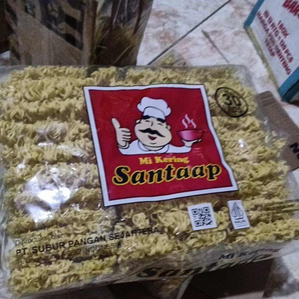 Mie Kering Santaap isi 30pcs