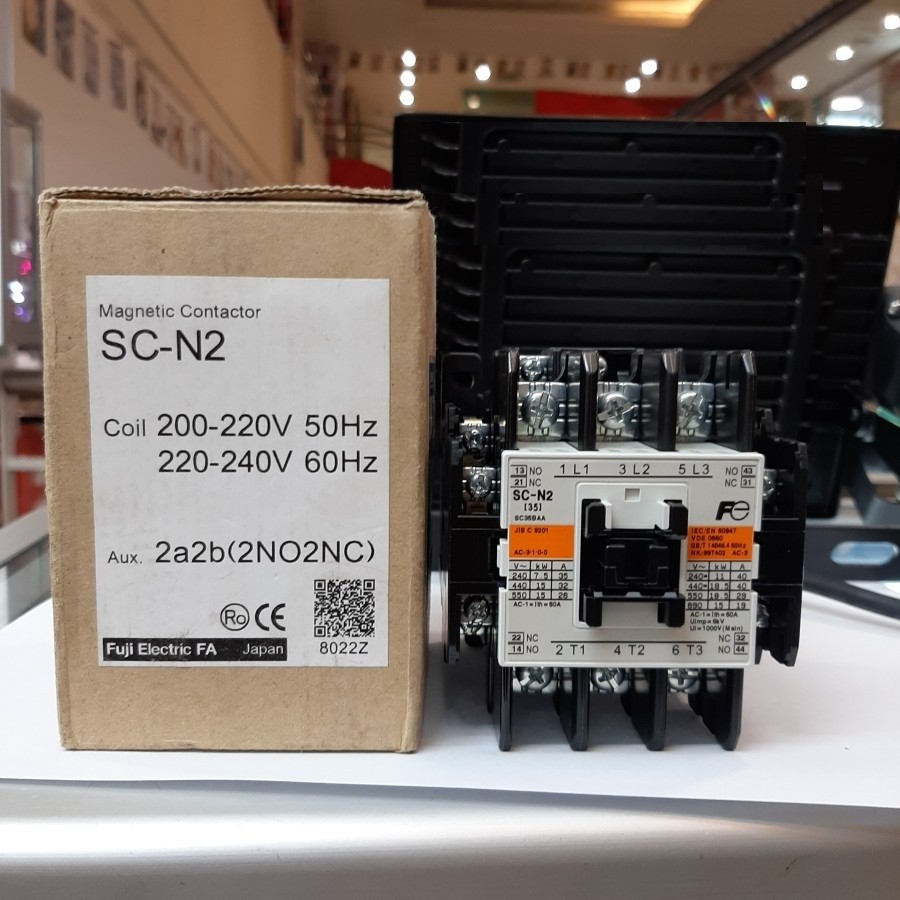 Kontaktor Fuji Electric SC-N2 220v SCN2 220v / 380v / 110v SCN-2 Contactor