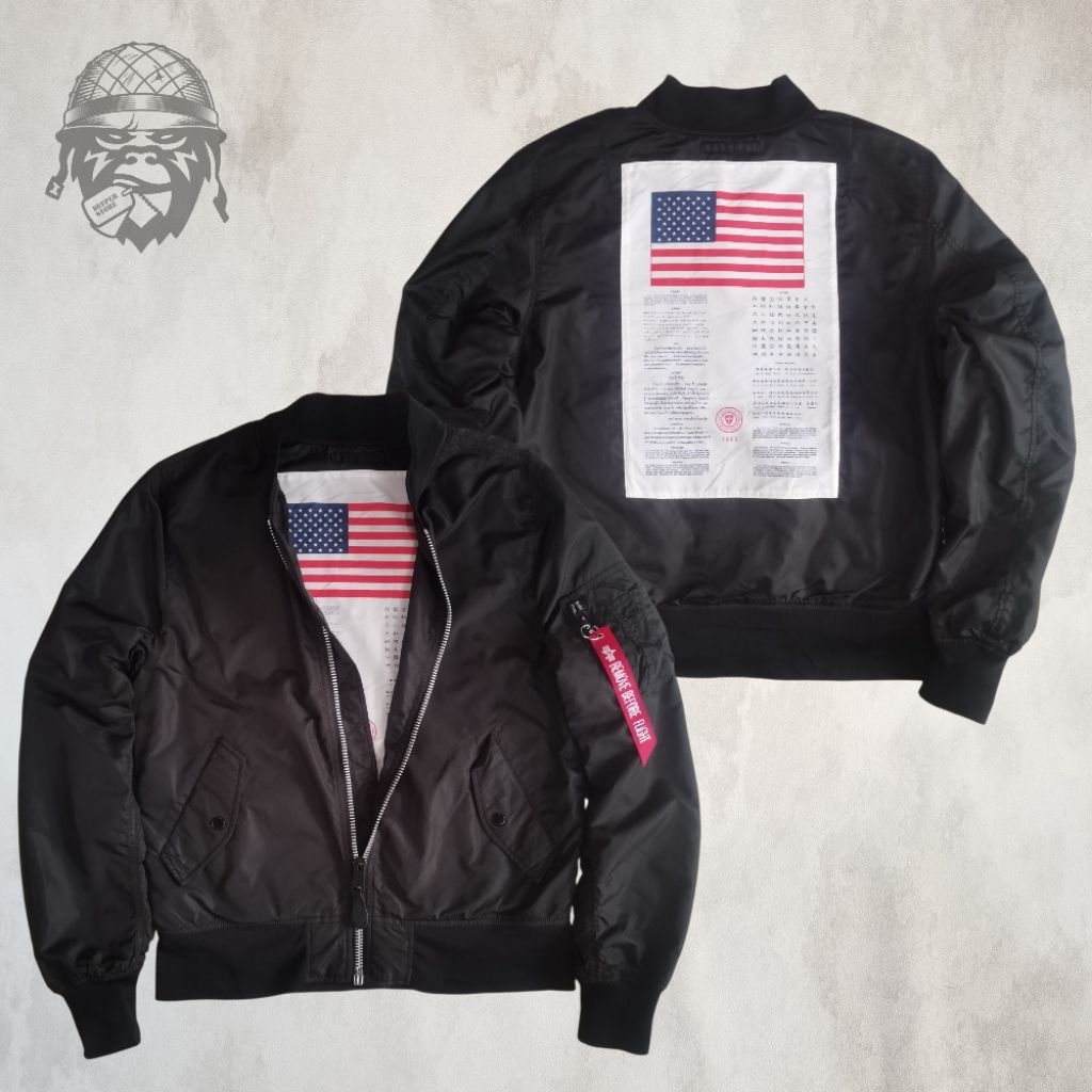 Alpha Industries BLOOD CHIT MA-1 bomber / flight jacket / military jacket