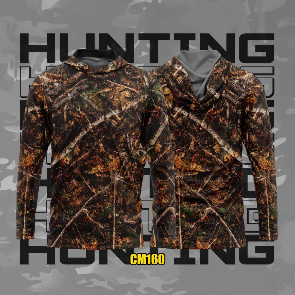 Jersey Camo Hunting Shoting_Baju Camo Premium_Baju Berburu Camo Hutan Series CM160_Baju Camo Printin