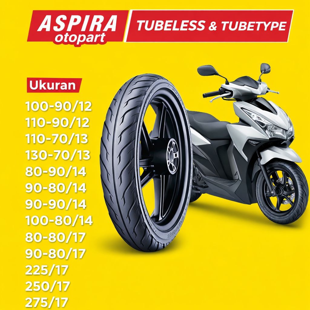 ban aspira, ban aspira tubeless, ban aspira tube type, ban motor ring 12, ban motor ring 13, ban mot