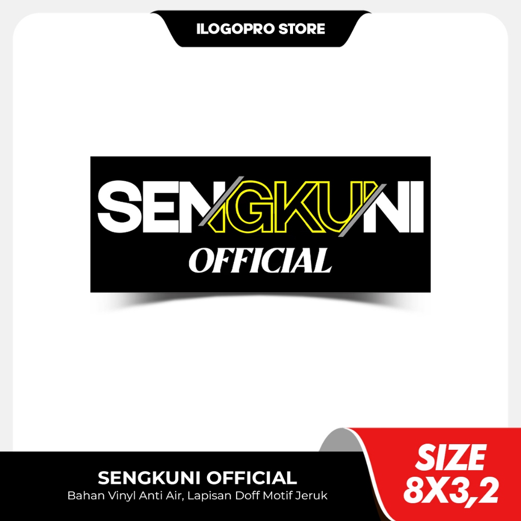 SENGKUNI OFFICIAL - Stiker Sound System Bahan Vinyl Premium Anti Air Doff Motif Jeruk
