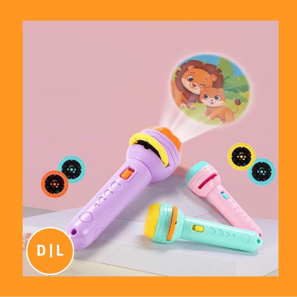 MAINAN EDUKASI ANAK SENTER PROYEKTOR / FUN FLASHLIGHT / MAINAN PROYEKTOR GAMBAR / MAINAN EDUKASI