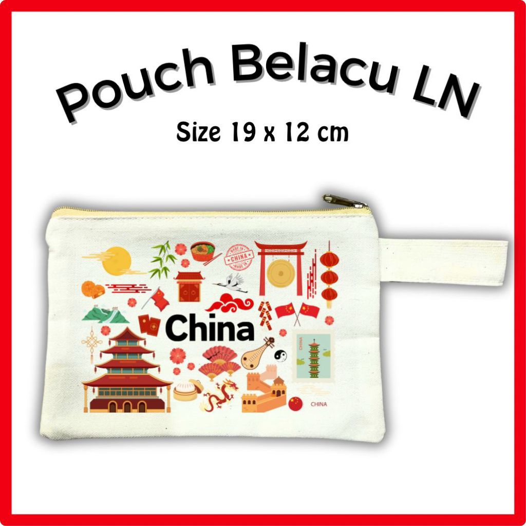 Pouch Belacu Luar Negri China Souvenir Oleh Oleh Luar Negri