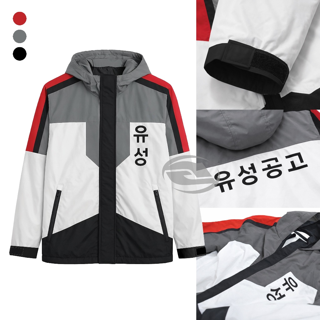Jaket Parka Yusong High Study Group Gamin Yoon And GeonYeob Park Manhwa Outfit