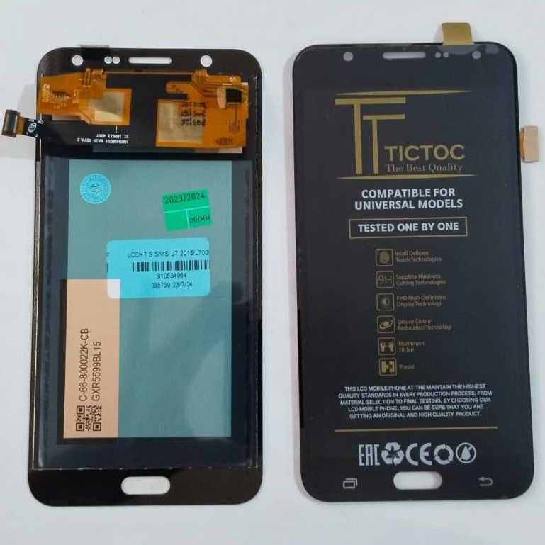 LCD TS SAMSUNG J7 2015/J700F BLACK & WHITE TICTOC