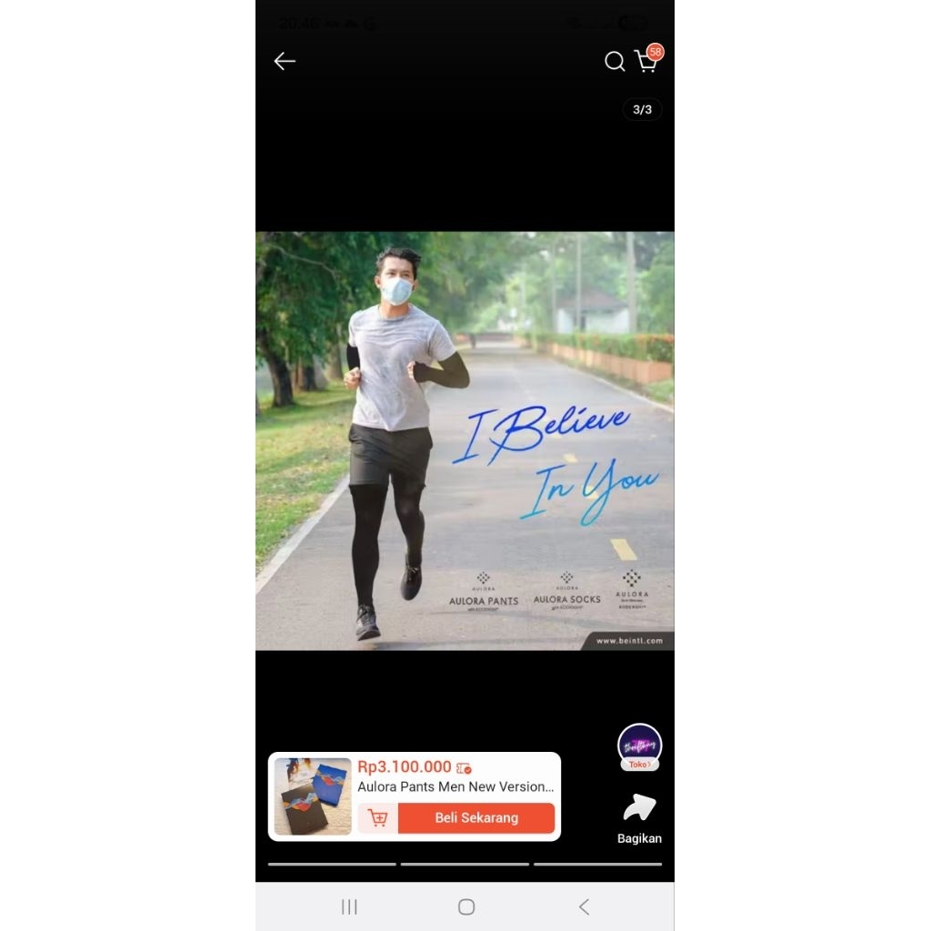 aulora pants men original celana kesehatan