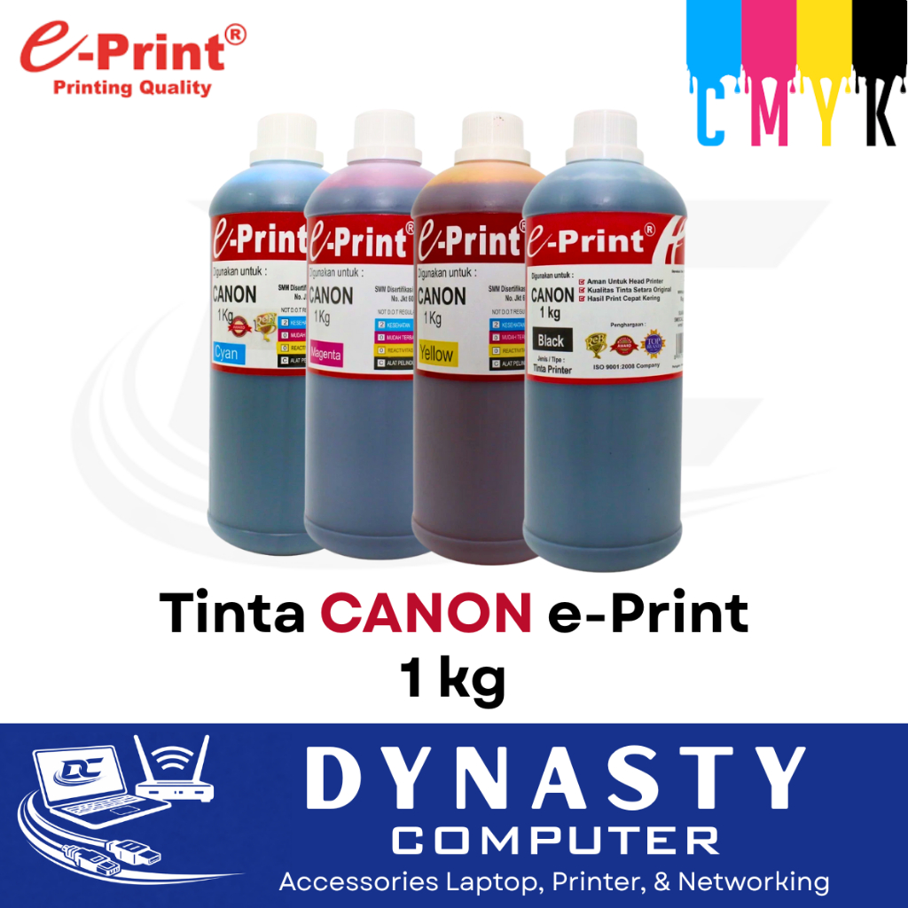 Tinta eprint Printer CANON e-Print 1kg 1 set / eceran | Tinta CANON 1 kg | Tinta CANON Cyan Magenta 