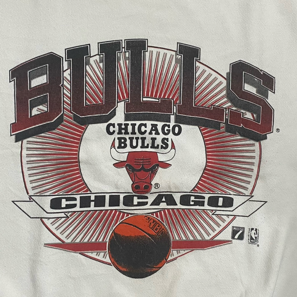 Crewneck sweater bukan hoodie vintage NBA Chicago Bulls Tag Competitor (Logo 7)