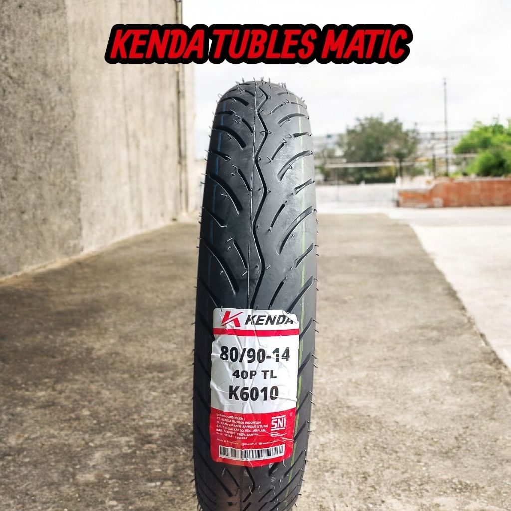 BAN MOTOR KENDA TUBLES MATIC 80/90-14 BONUS CAIRAN TUBLES + PANTIL DOP
