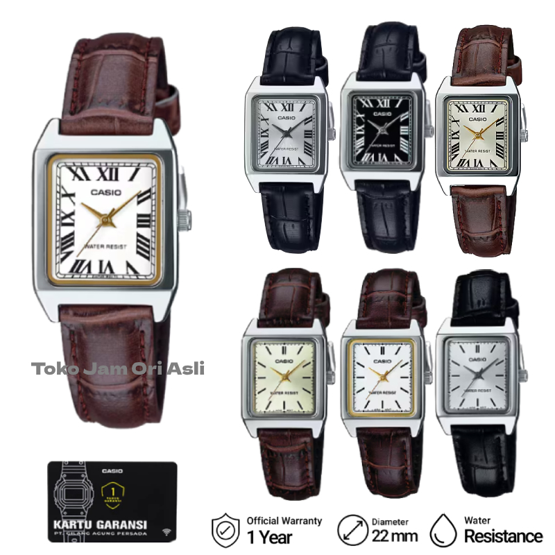 Promo Original Jam Tangan Wanita CASIO LTP-V007L-9EUDF LTP-V007L-9BUDF LTP-V007L-7E2UDF LTP-V007L-7E