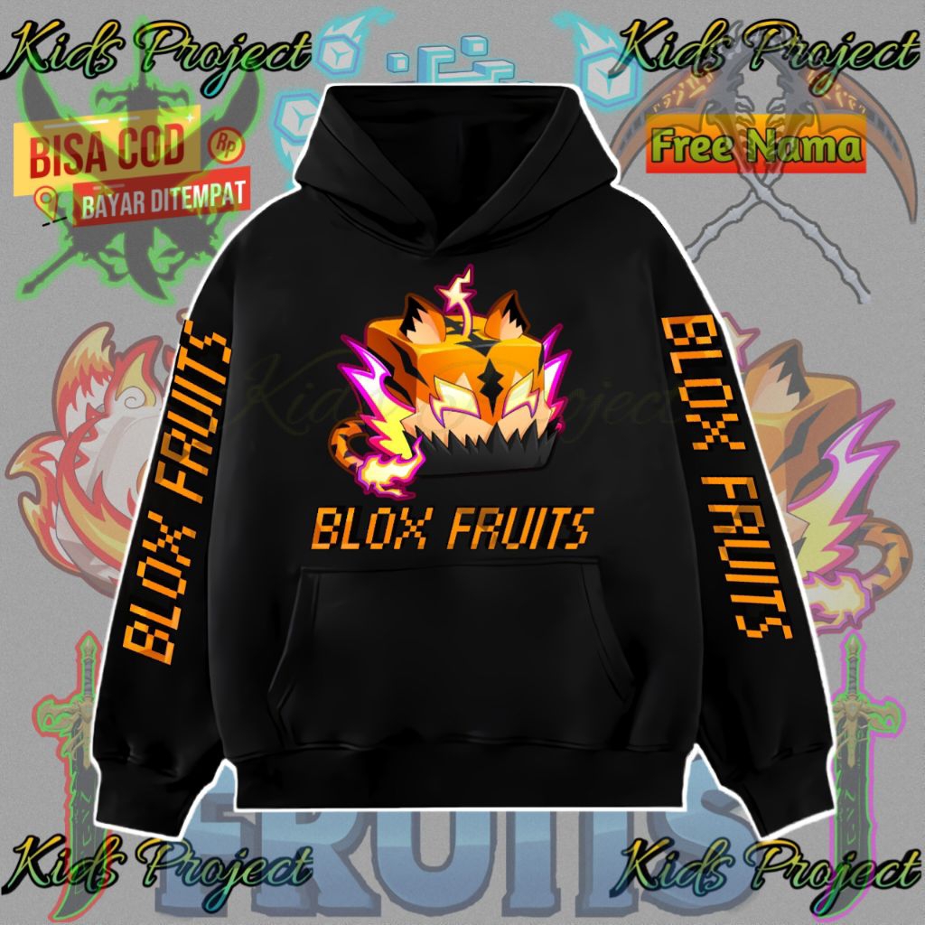 Hoodie Anak Blox Fruits Tiger Roblox New Fruits