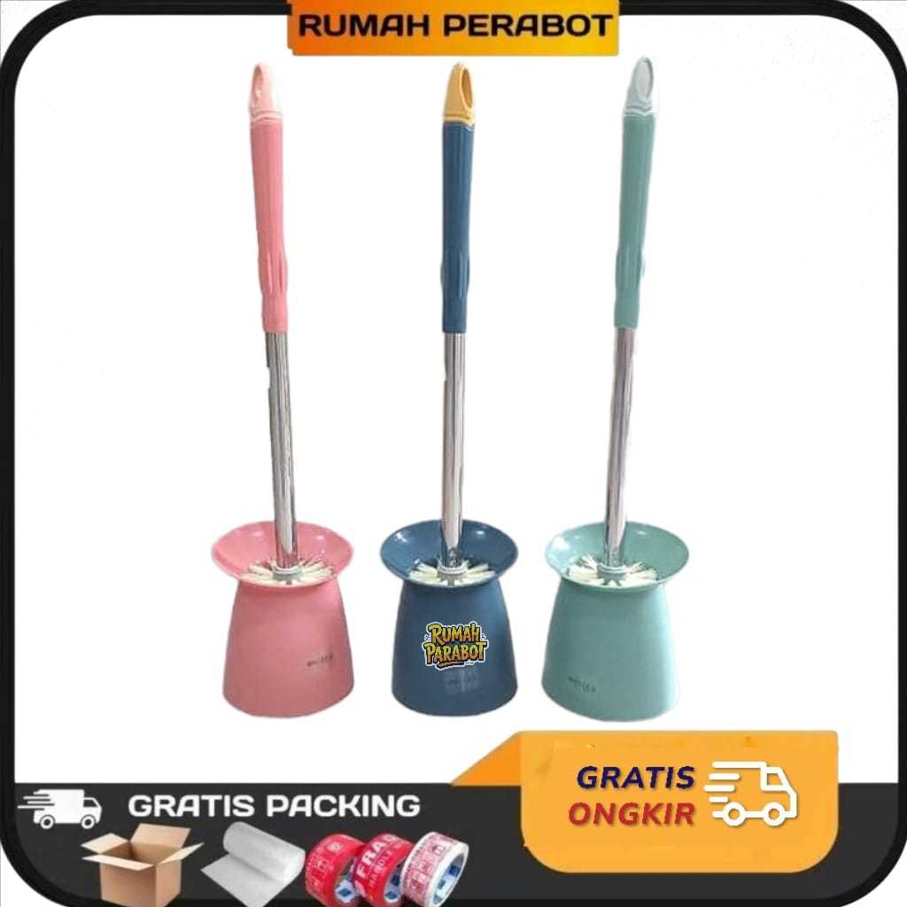 Sikat Kloset DudukJongkok Sikat Pembersih Toilet /Sikat WC  Stainless Serbaguna